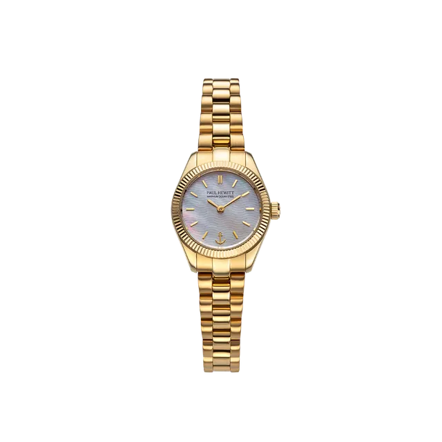 paul-hewitt-petit-soleil-round-uhr-gold-pearl image 1
