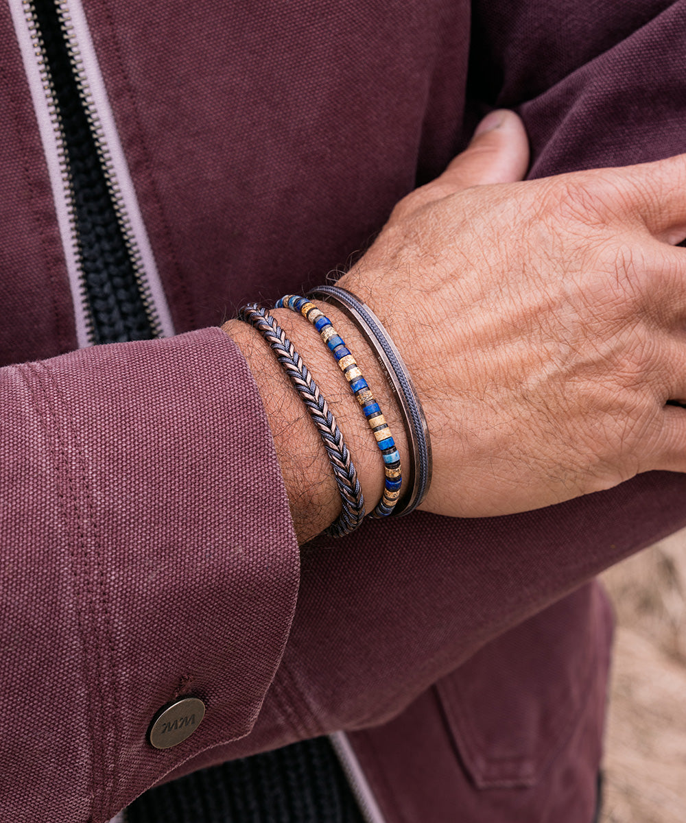 pig-hen-catena-foxtail-herren-armband-slate-gray-bronze image 2