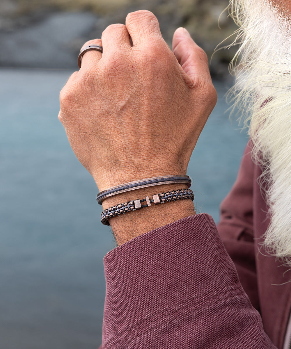 pig-hen-catena-venetian-7mm-armband-slate-gray-bronze image 2