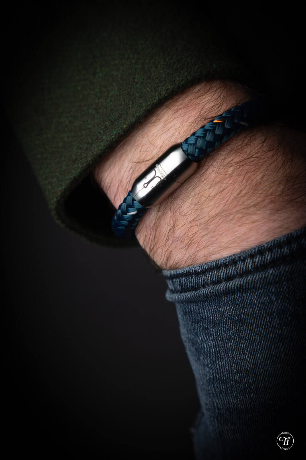 fischers-fritze-makrele-spezial-tjark-segeltau-armband-petrol-orange-silbergrau- image 2