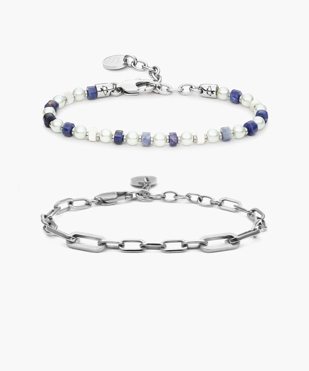pig-hen-brontide-solstice-julie-armband-set-silber-damen image 1