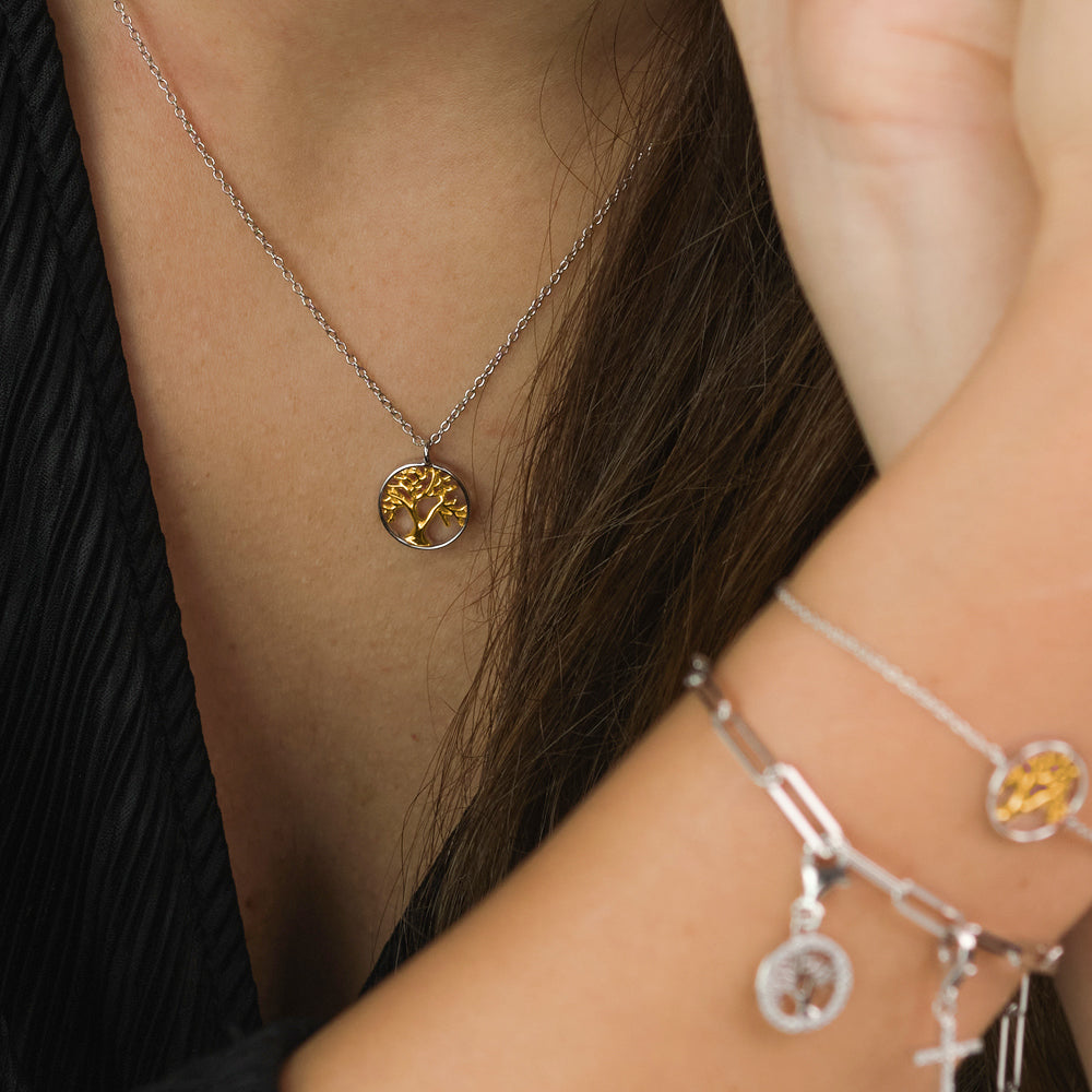 engelsrufer-halskette-925er-silber-lebensbaum-bicolor image 3