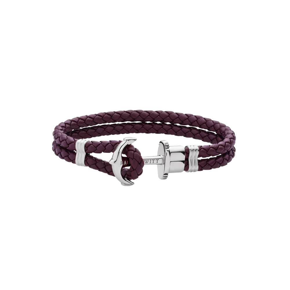 paul-hewitt-phrep-armband-silber-dark-mauve image 1