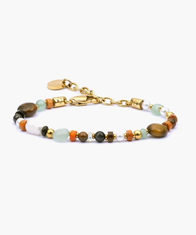 pig-hen-brontide-mosaic-cefalu-damen-armband-gold-braun image 1