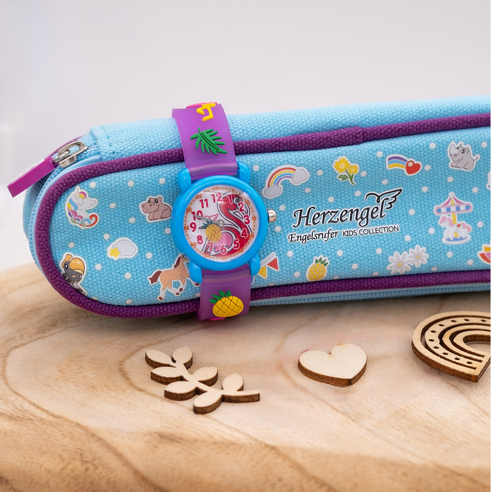 engelsrufer-herzengel-kinder-uhr-flamingo-f-r-m-dchen-inkl-schlamperm-ppchen image 5