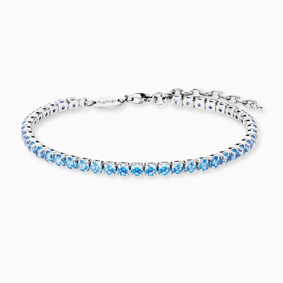 engelsrufer-shiny-tennis-armband-925er-silber-mit-blauen-zirkonia image 1