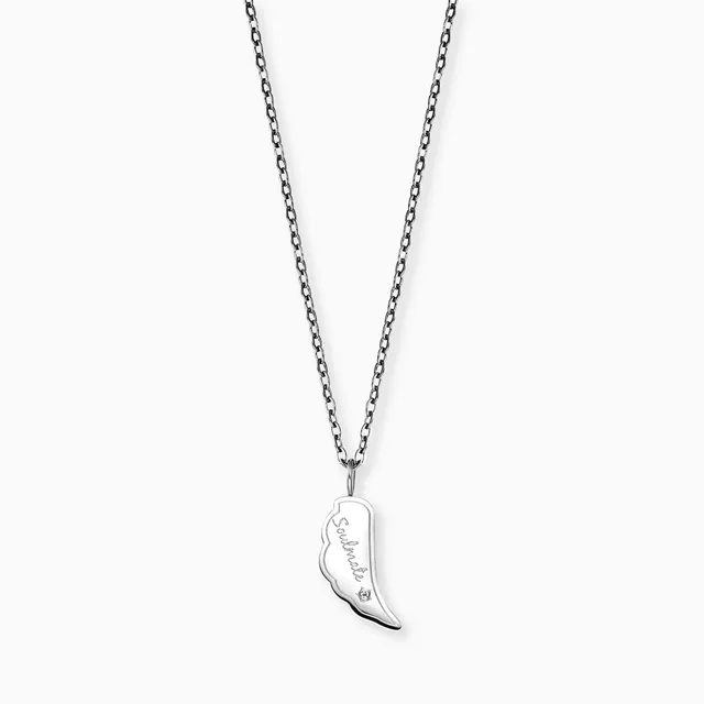 mysteel-by-engelsrufer-halskette-edelstahl-silber-engelsfl-gel-soulmate-mit-zirk image 1