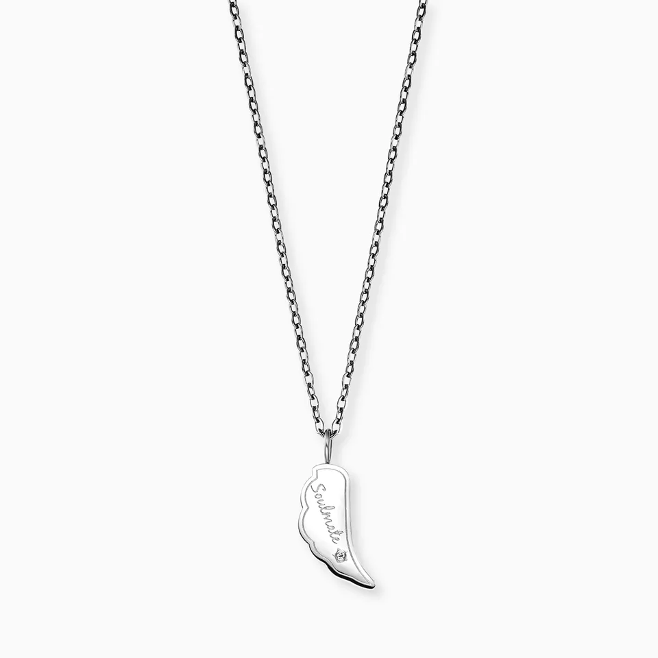 mysteel-by-engelsrufer-halskette-edelstahl-silber-engelsfl-gel-soulmate-mit-zirk image 1