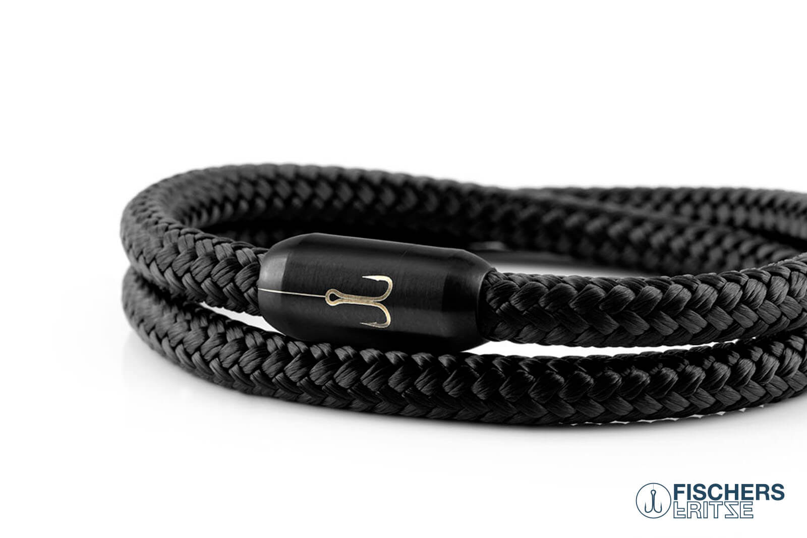fischers-fritze-torpedogarnele-karl-armband-segeltau-schwarz-6-mm image 5