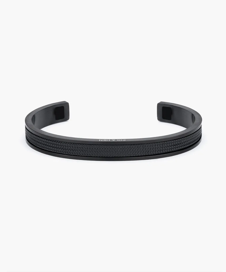 pig-hen-navarch-9mm-herren-cuff-armband-black-black image 1