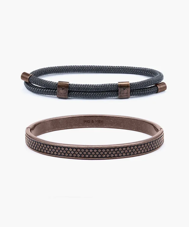 pig-hen-little-lewis-dbl-navarch-9mm-armband-set-slate-gray-bronze image 1