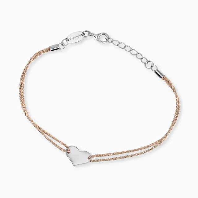 engelsrufer-armband-nylon-ros-925er-silber-mit-herz image 1