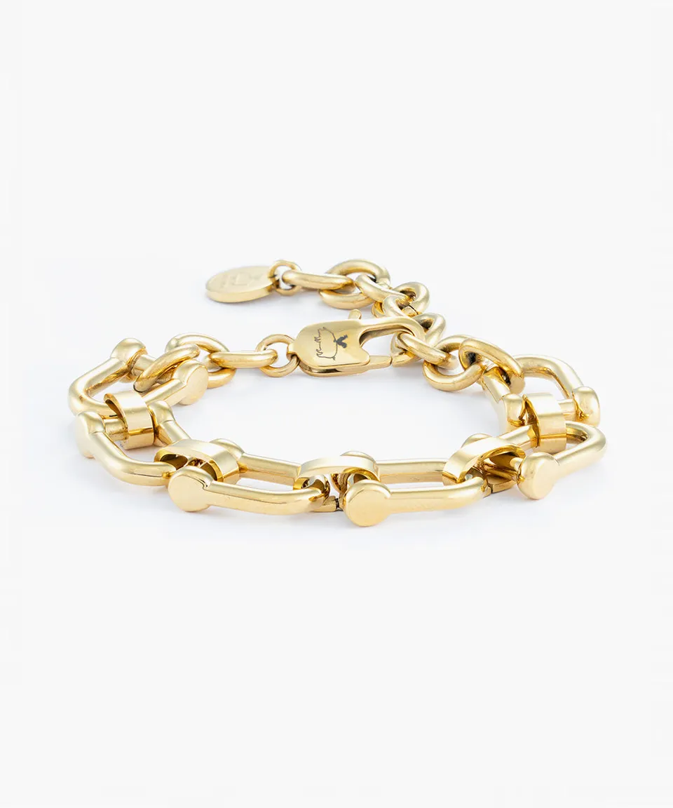 pig-hen-elizabeth-gold-kettenglieder-armband-damen-xxs-m image 1