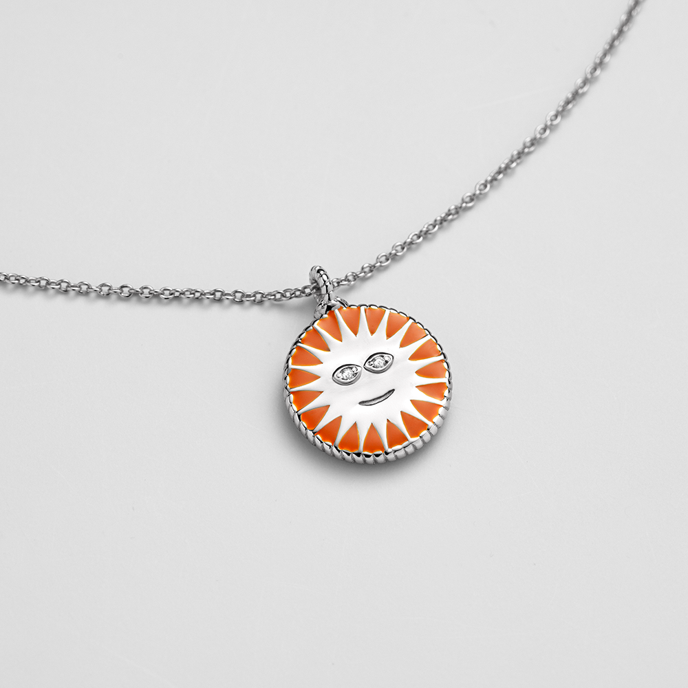 paul-hewitt-sumos-halskette-silber-bright-orange-sun-moon-stars-m-nzanh-nger image 2