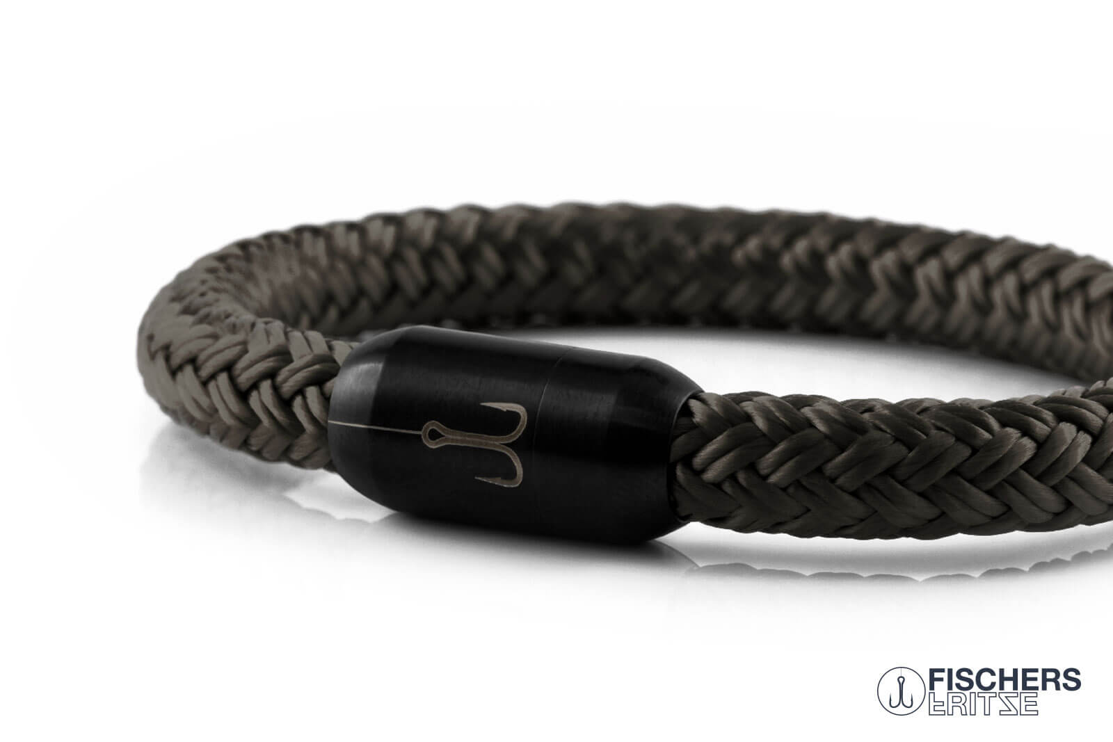 fischers-fritze-torpedomakrele-alois-segeltau-armband-kaffeebraun-8-mm image 5