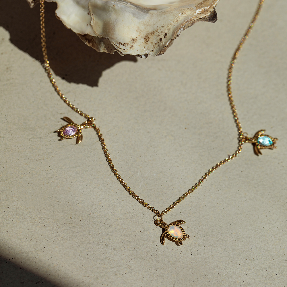 paul-hewitt-turtle-rainbow-halskette-gold-damen-gl-cksbringer-kette image 5