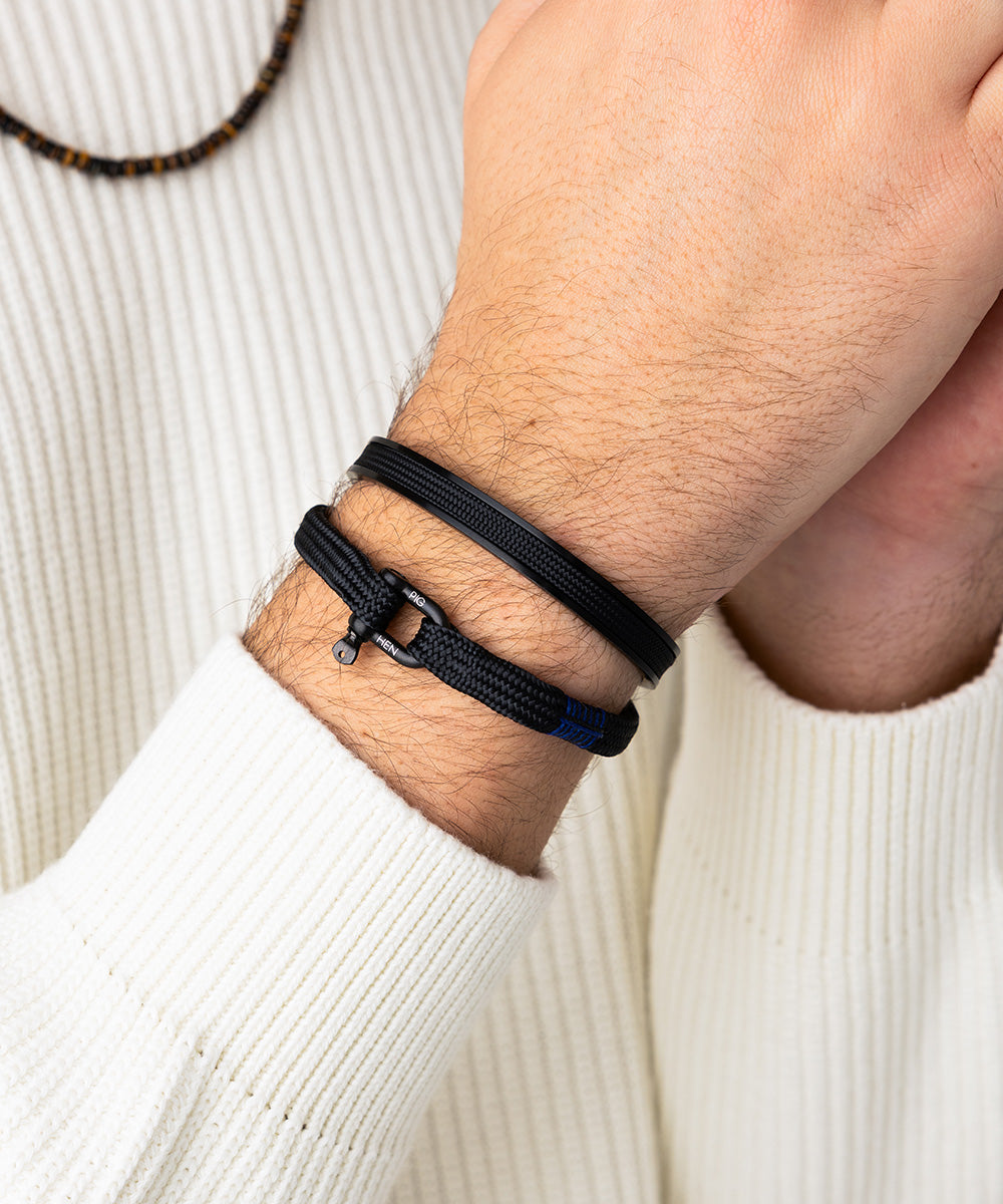 pig-hen-navarch-9mm-herren-cuff-armband-black-black image 2