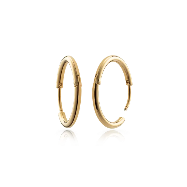paul-hewitt-hoops-ohrring-gold-klassische-creolen-aus-recyceltem-edelstahl-damen image 1