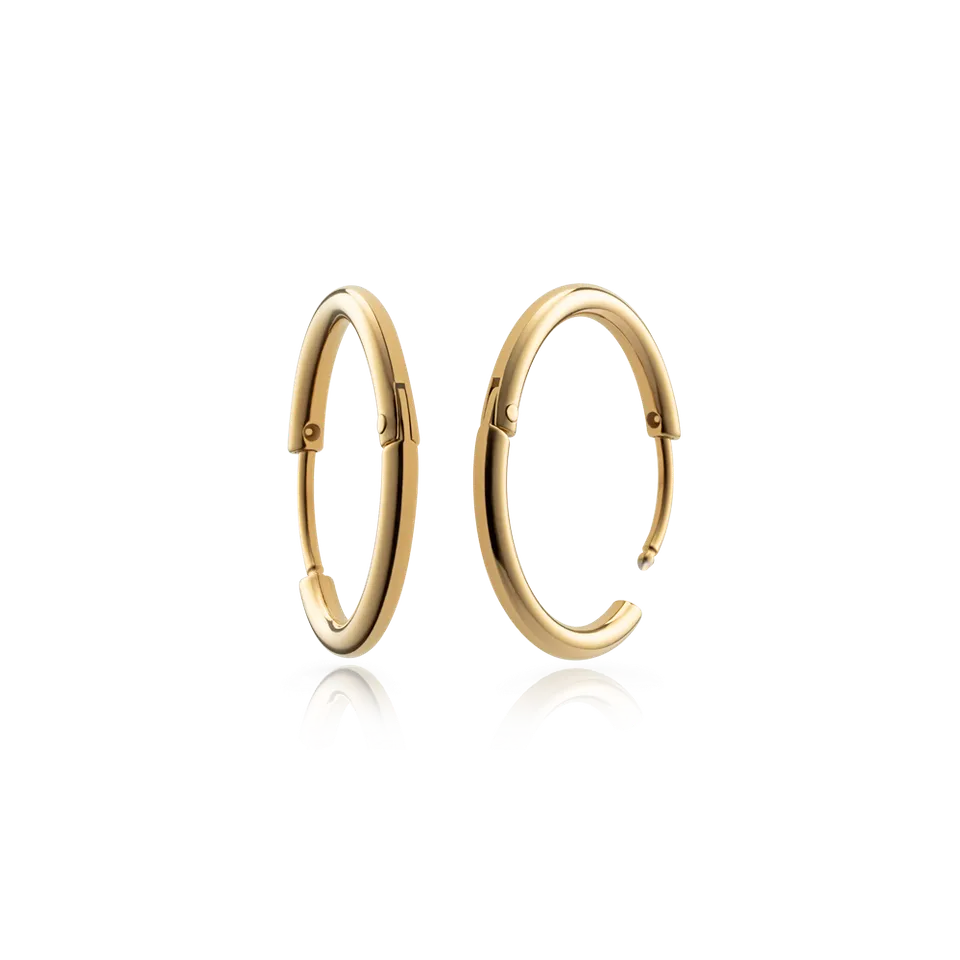 paul-hewitt-hoops-ohrring-gold-klassische-creolen-aus-recyceltem-edelstahl-damen image 1