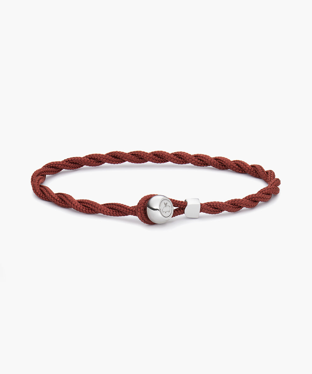 pig-hen-easy-ed-velvet-red-silver-seilarmband image 1