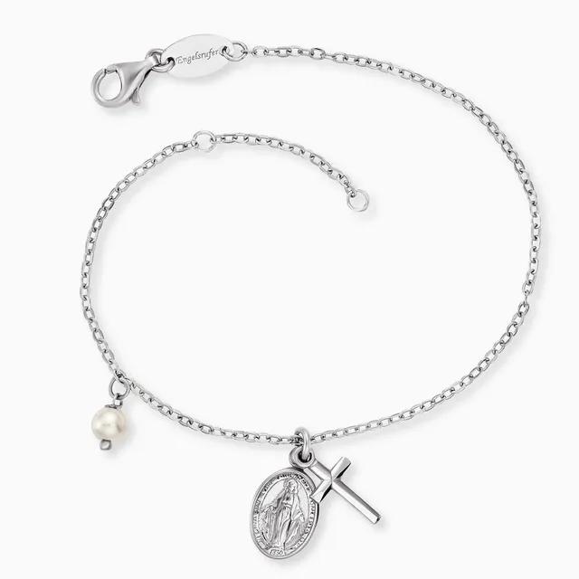 engelsrufer-armband-925er-silber-kreuz-maria-mit-perle image 1