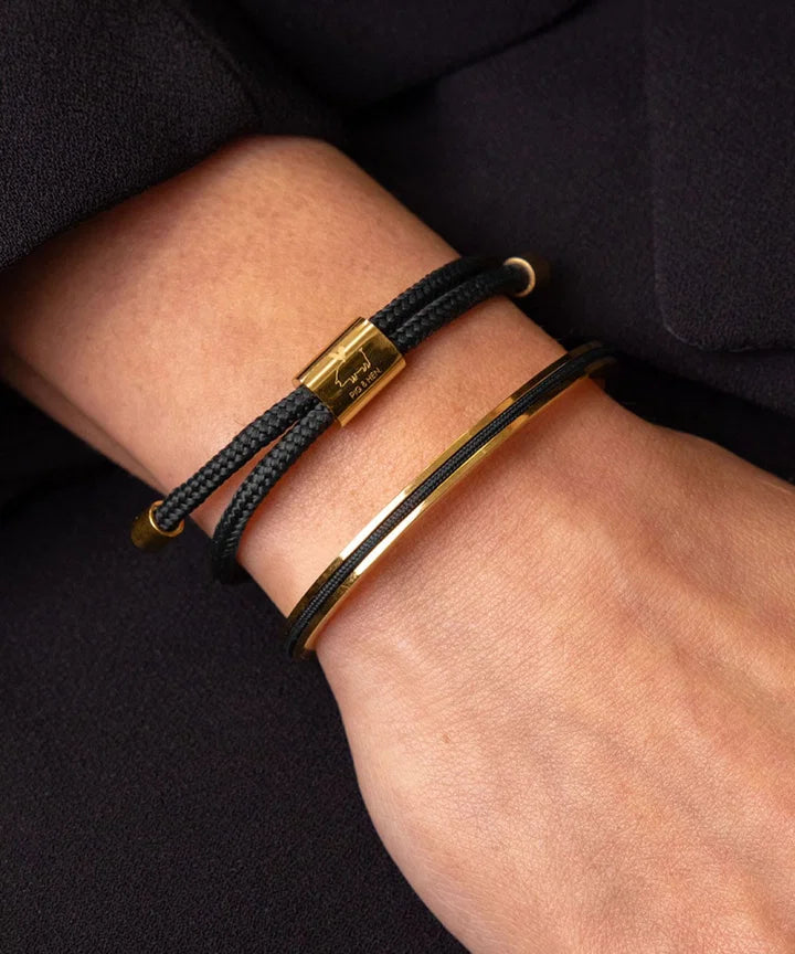 pig-hen-navarch-4mm-armband-black-gold-damen image 2