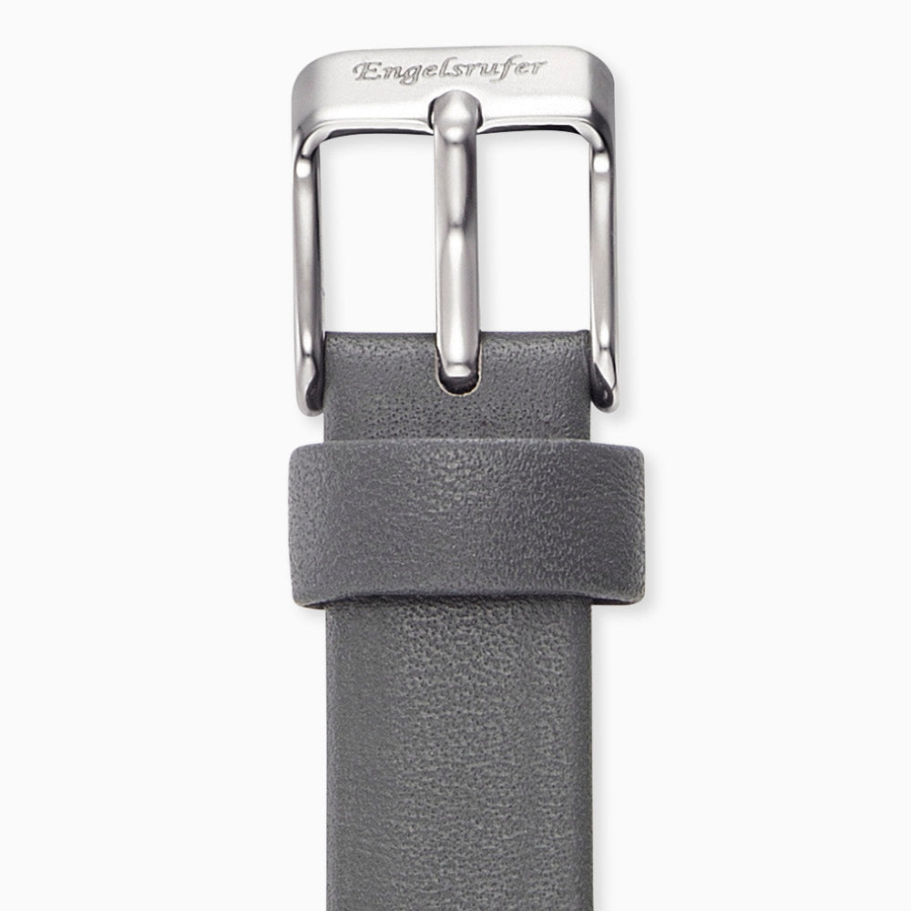 engelsrufer-uhrenarmband-nubuk-leder-dunkelgrau-14-mm-edelstahl-verschluss image 3
