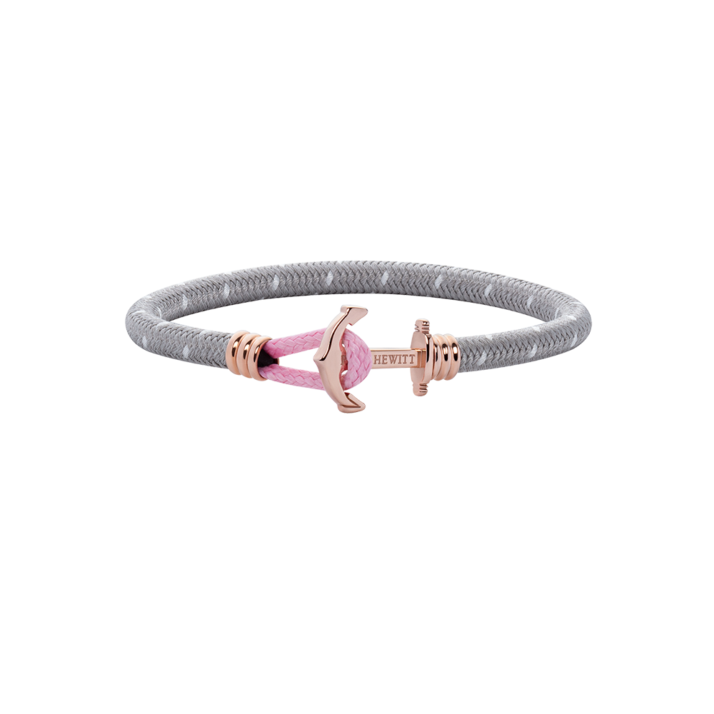 paul-hewitt-phrep-lite-ankerarmband-ros-gold-nylon-grau-wei-rosa-damen image 1