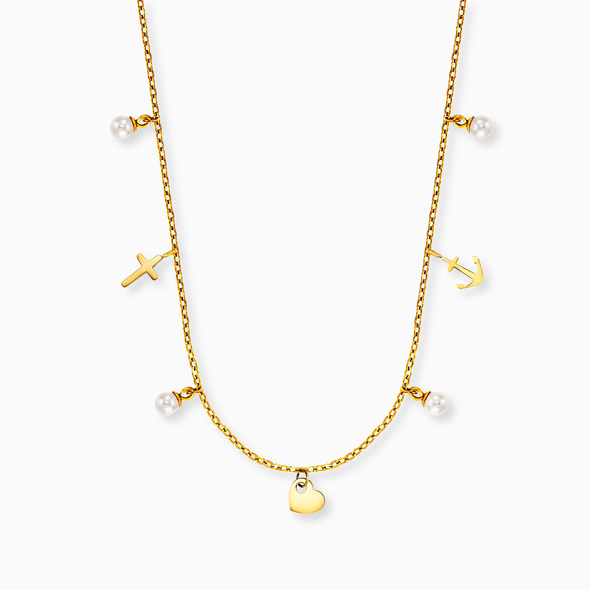 mysteel-by-engelsrufer-halskette-edelstahl-gold-faith-love-hope-anker-herz-kreuz image 1