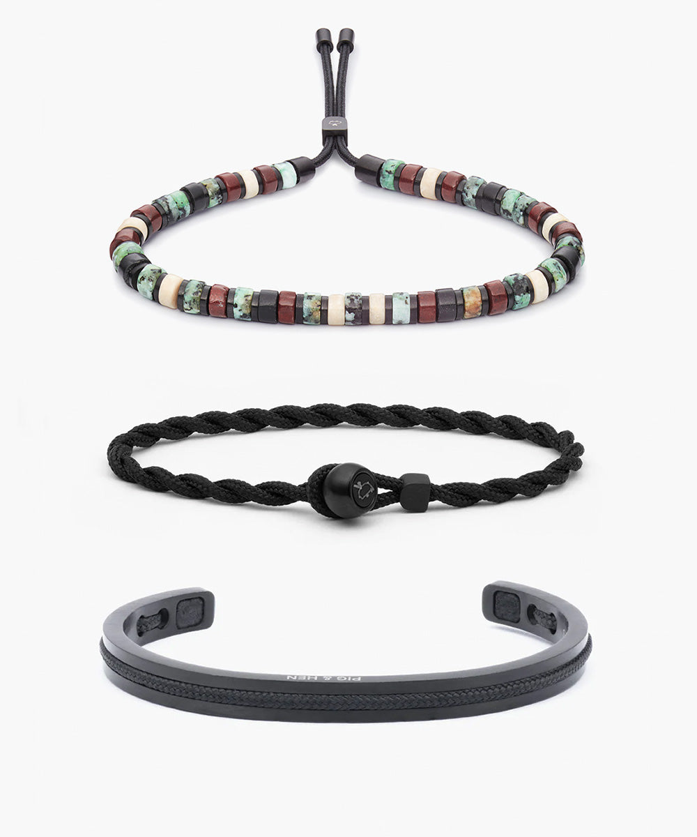 pig-hen-armband-set-brontide-4mm-reykjavik-easy-ed-navarch-6mm-schwarz image 1