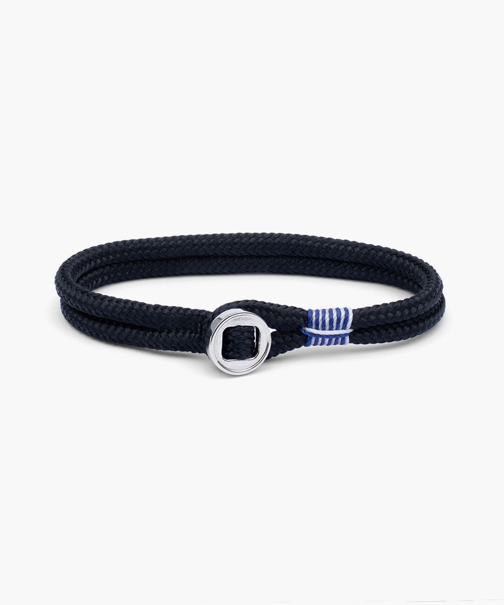 pig-hen-don-dino-herren-seilarmband-navy-silver image 1