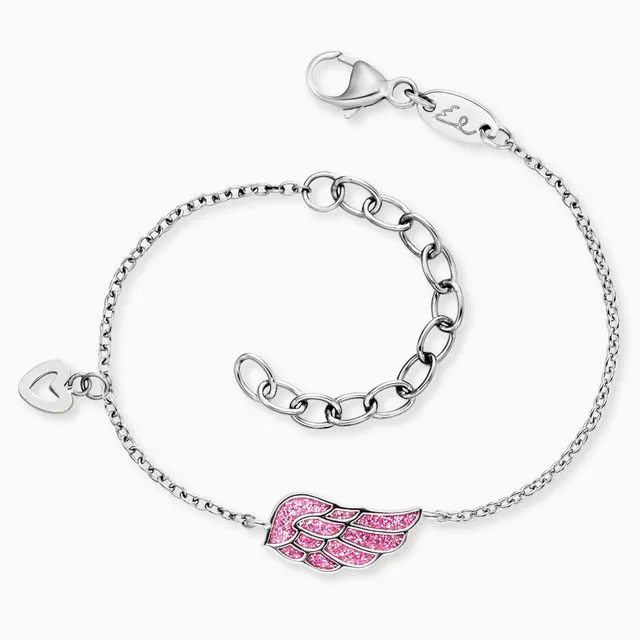 engelsrufer-herzengel-kinder-armband-edelstahl-glitzerfl-gel-mit-emaille image 1