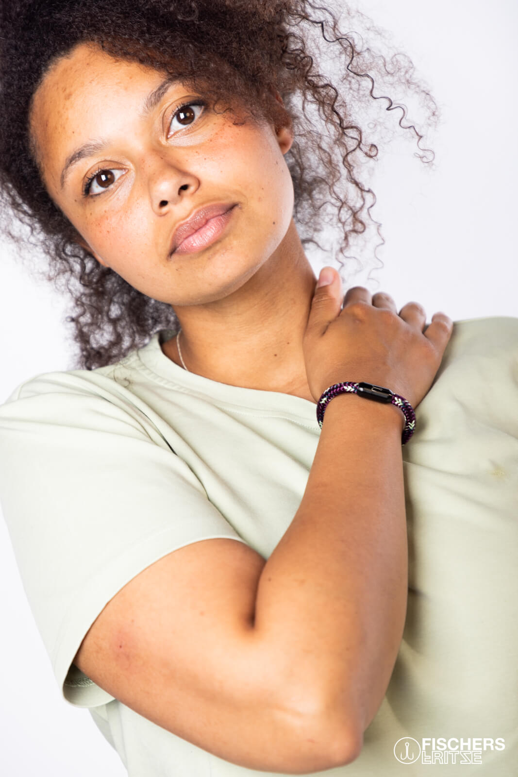 fischers-fritze-torpedokrabbe-marlene-segeltau-armband-aubergine-mint-petrol-6-m image 3