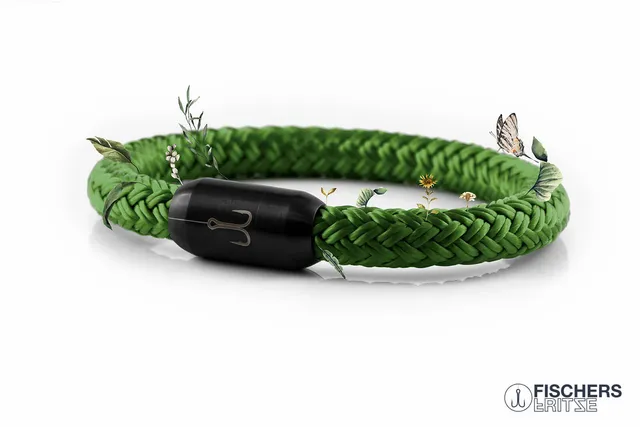 fischers-fritze-torpedomakrele-enno-segeltau-armband-grasgr-n-8mm image 1