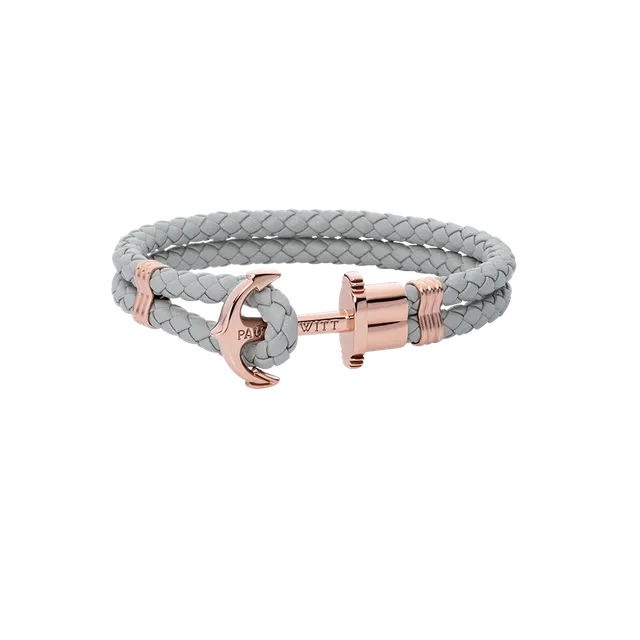 paul-hewitt-phrep-armband-ros-gold-leder-grau image 1