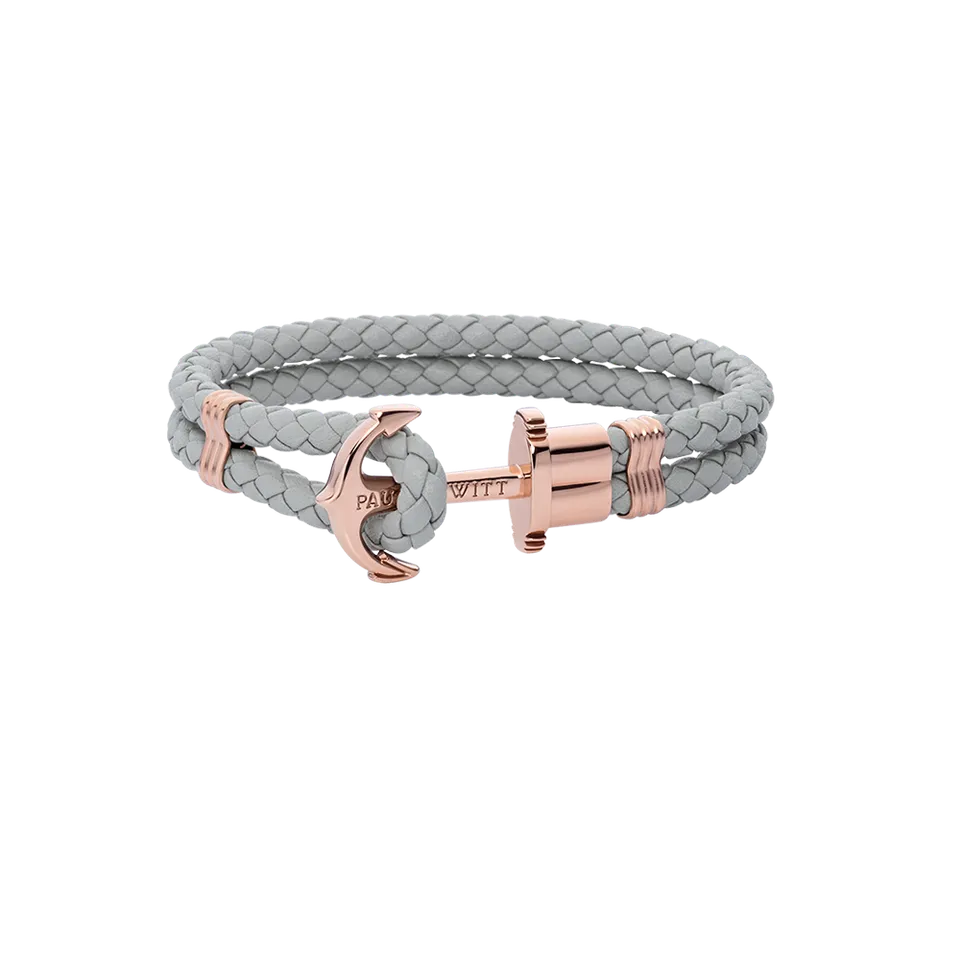 paul-hewitt-phrep-armband-ros-gold-leder-grau image 1