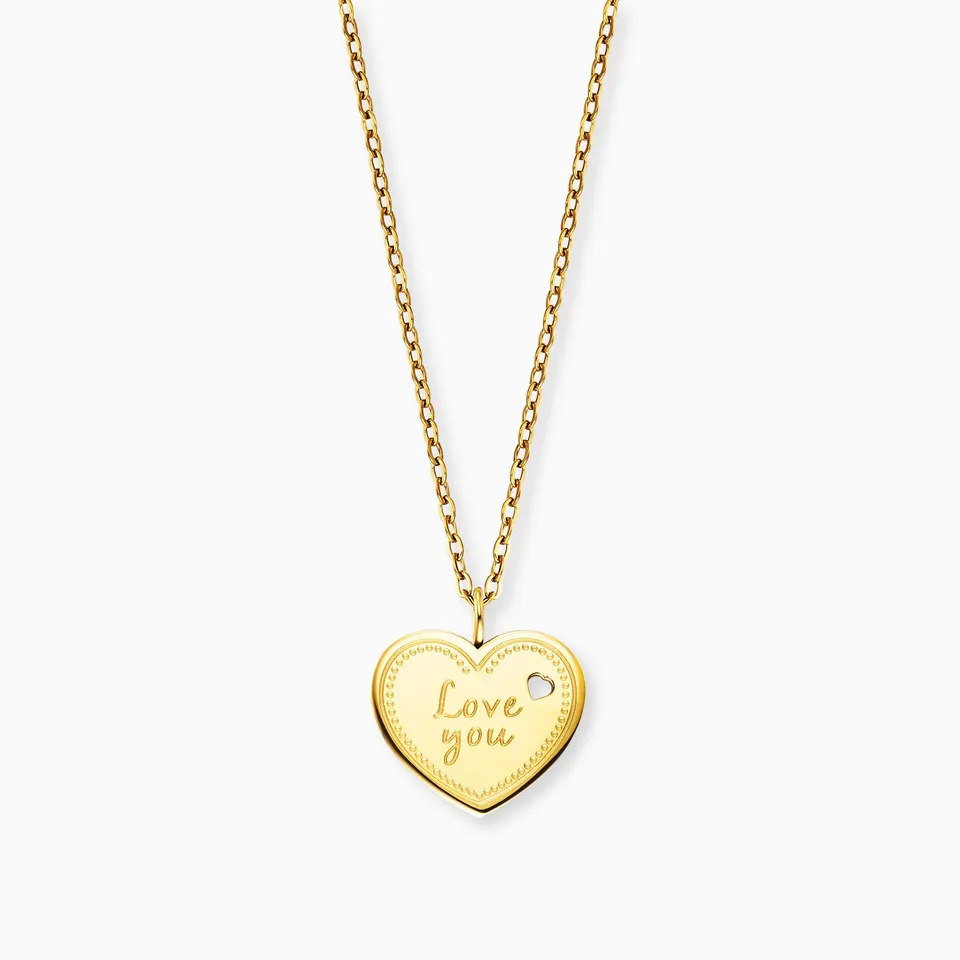 mysteel-by-engelsrufer-halskette-edelstahl-gold-herz-love-you-mit-gru-karte image 1