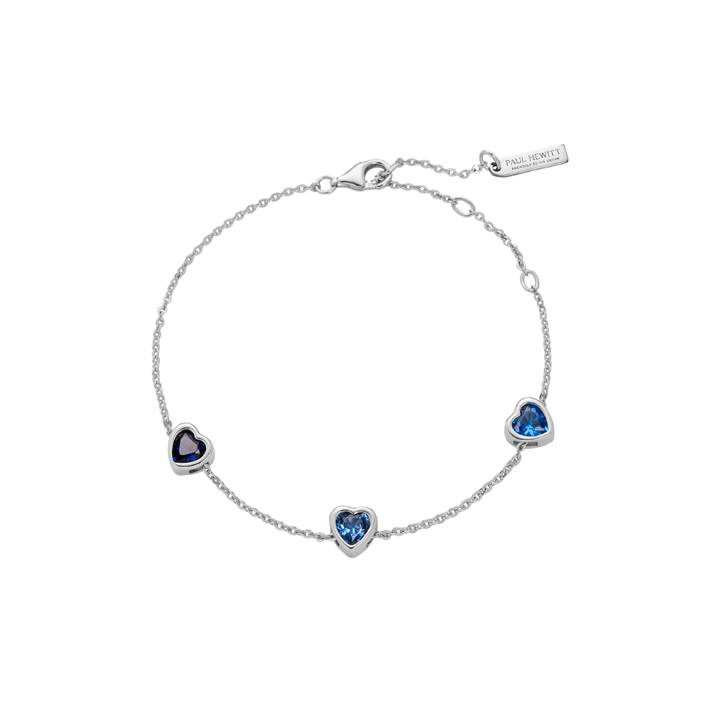 paul-hewitt-heart-of-the-sea-trio-armkette-silber-mit-blauem-zirkonia image 1
