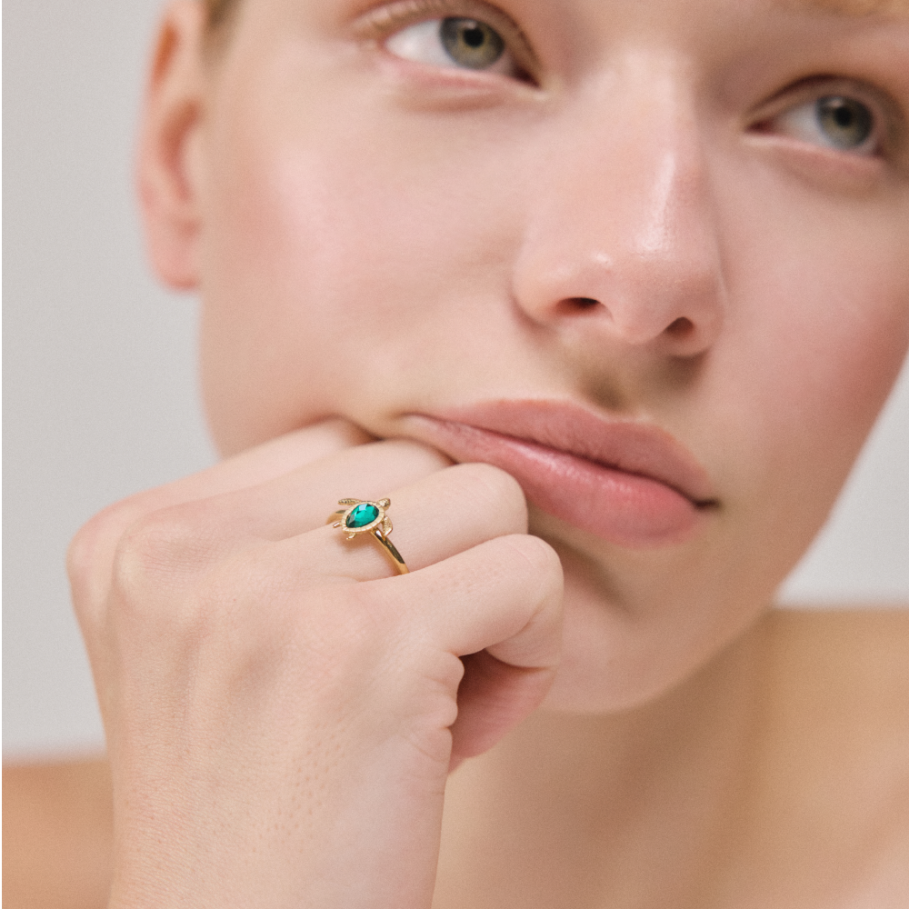 paul-hewitt-turtle-ring-aquamarine-gold-gl-cksbringer-ring image 3