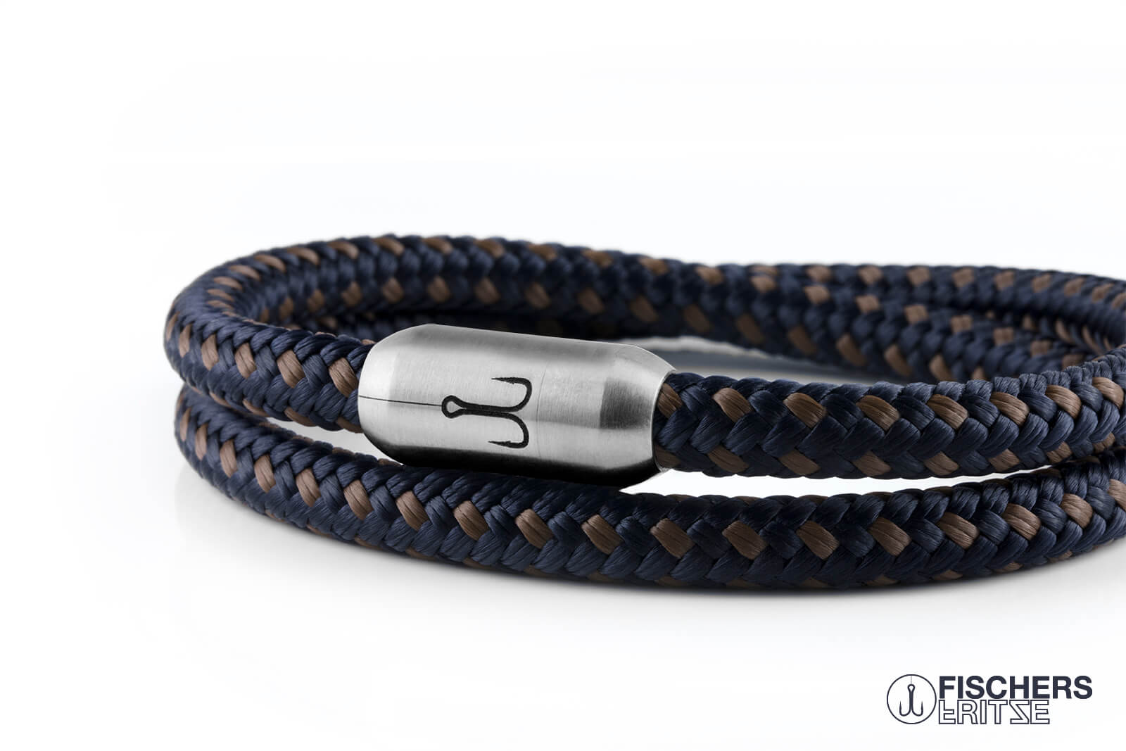 fischers-fritze-garnele-fynn-armband-marineblau-braun image 6