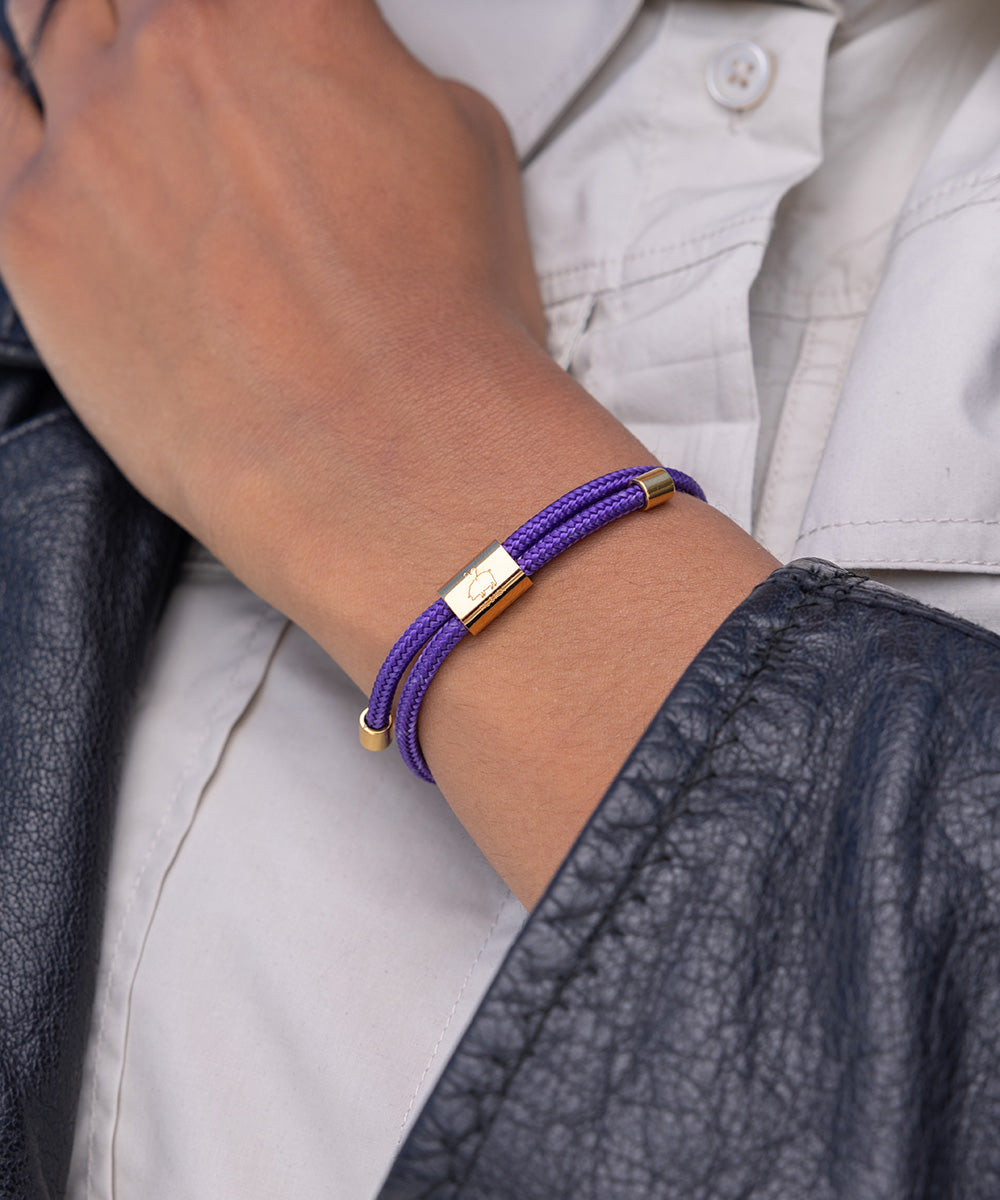 pig-hen-lewis-royal-purple-gold-damenarmband image 3
