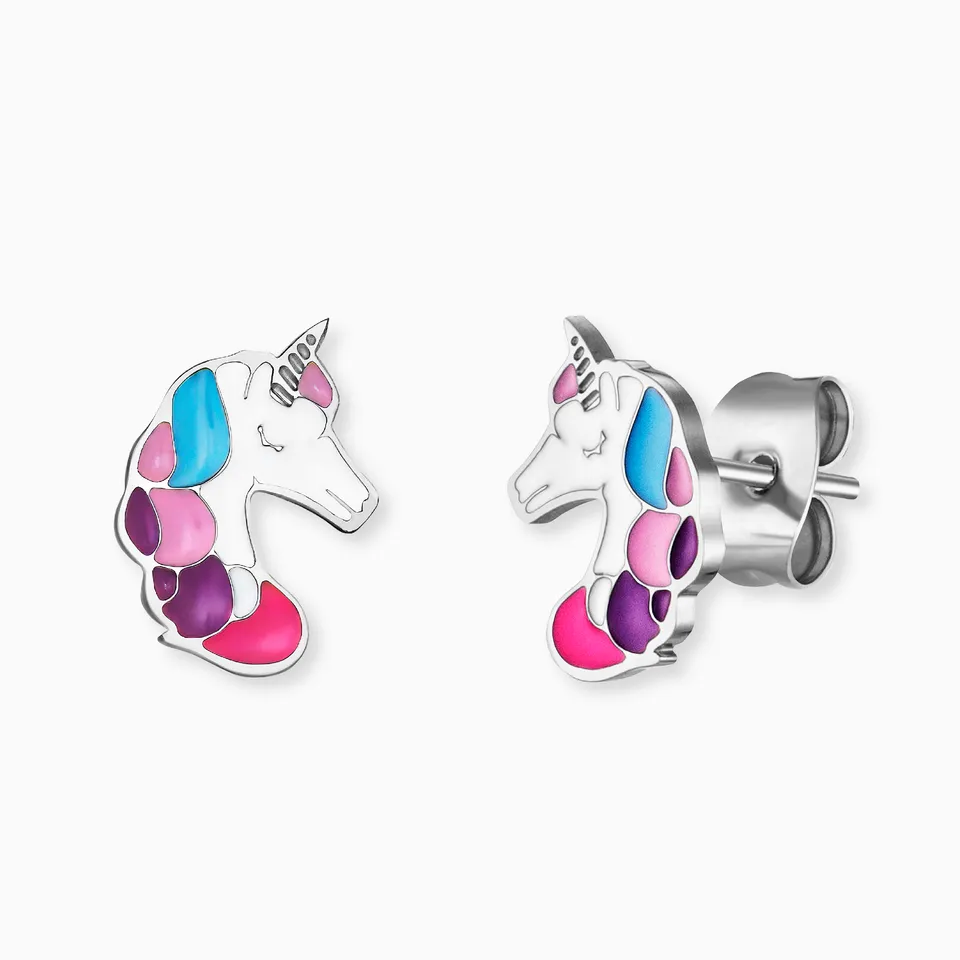 herzengel-by-engelsrufer-kinder-ohrstecker-edelstahl-einhorn-emaille image 1