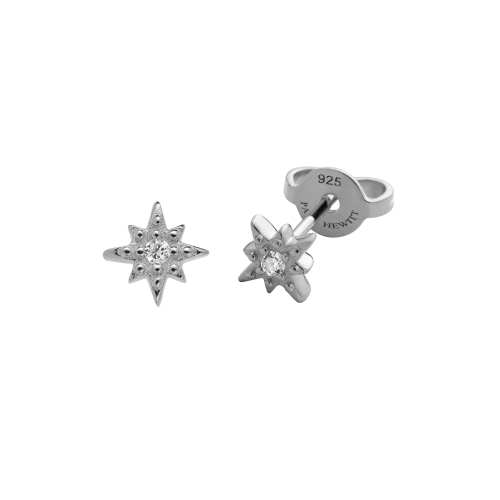 paul-hewitt-windrose-mono-ohrring-silber-einzelohrring-925er-silber image 1
