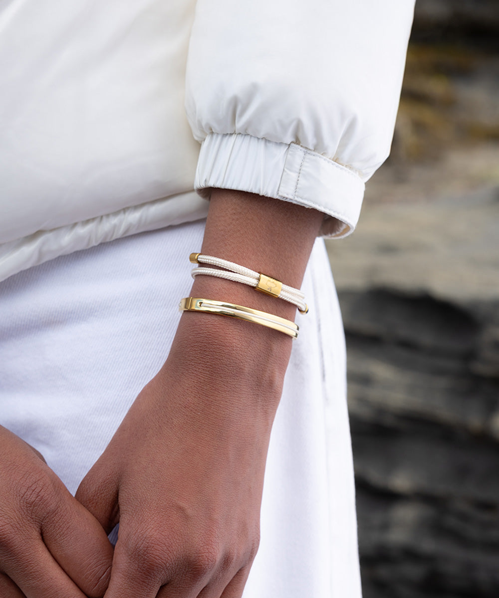 pig-hen-lewis-damen-seilarmband-ivory-gold image 3