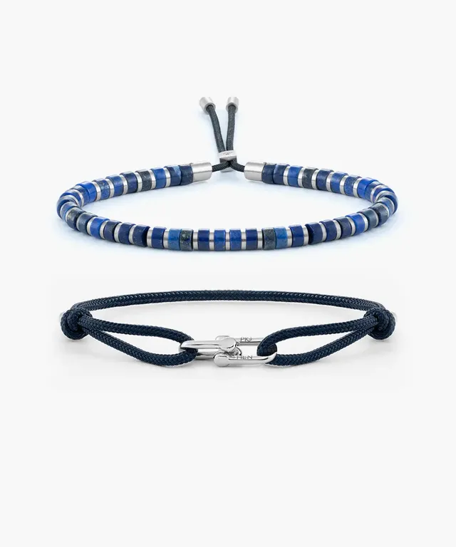 pig-hen-brontide-okinawa-daunting-dean-armband-set-navy-silber image 1