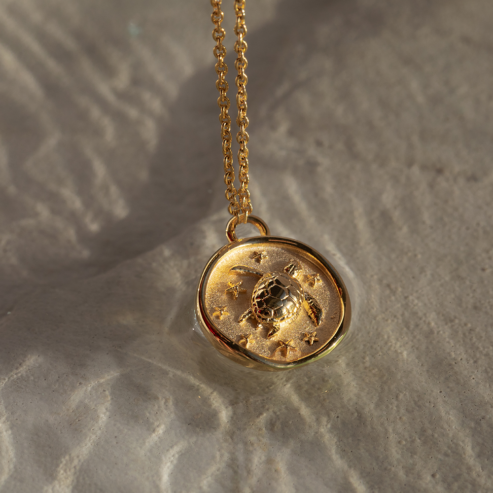 paul-hewitt-turtle-coin-halskette-gold image 3