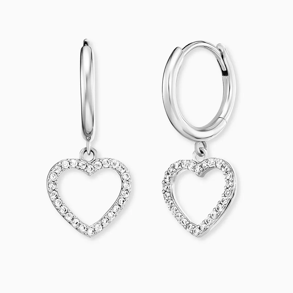 engelsrufer-with-love-creolen-925er-silber-herz-mit-zirkonia image 1