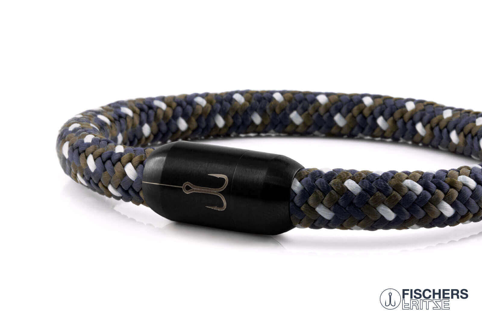 fischers-fritze-torpedomakrele-extrafein-poldi-armband-marineblau-olivgr-n-silbe image 7