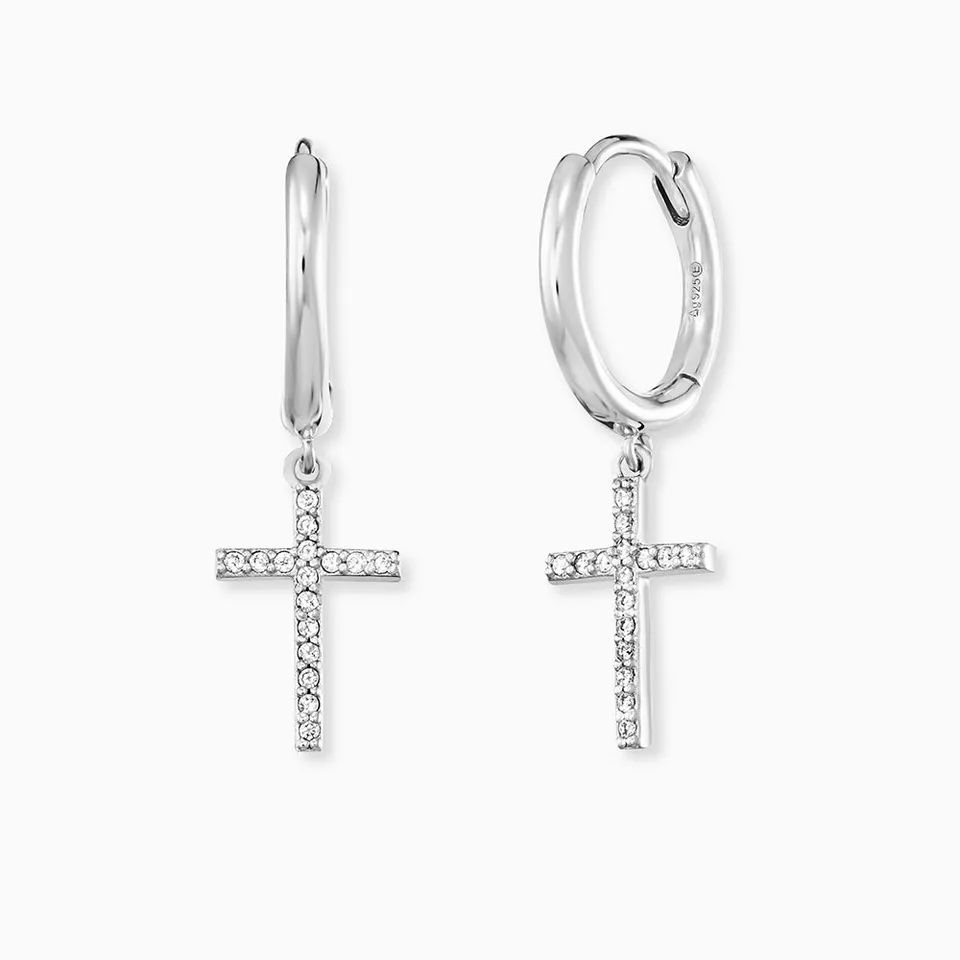 engelsrufer-creolen-925er-silber-kreuz-mit-zirkonia image 1