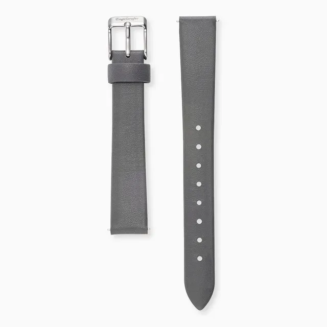 engelsrufer-uhrenarmband-nubuk-leder-dunkelgrau-14-mm-edelstahl-verschluss image 1